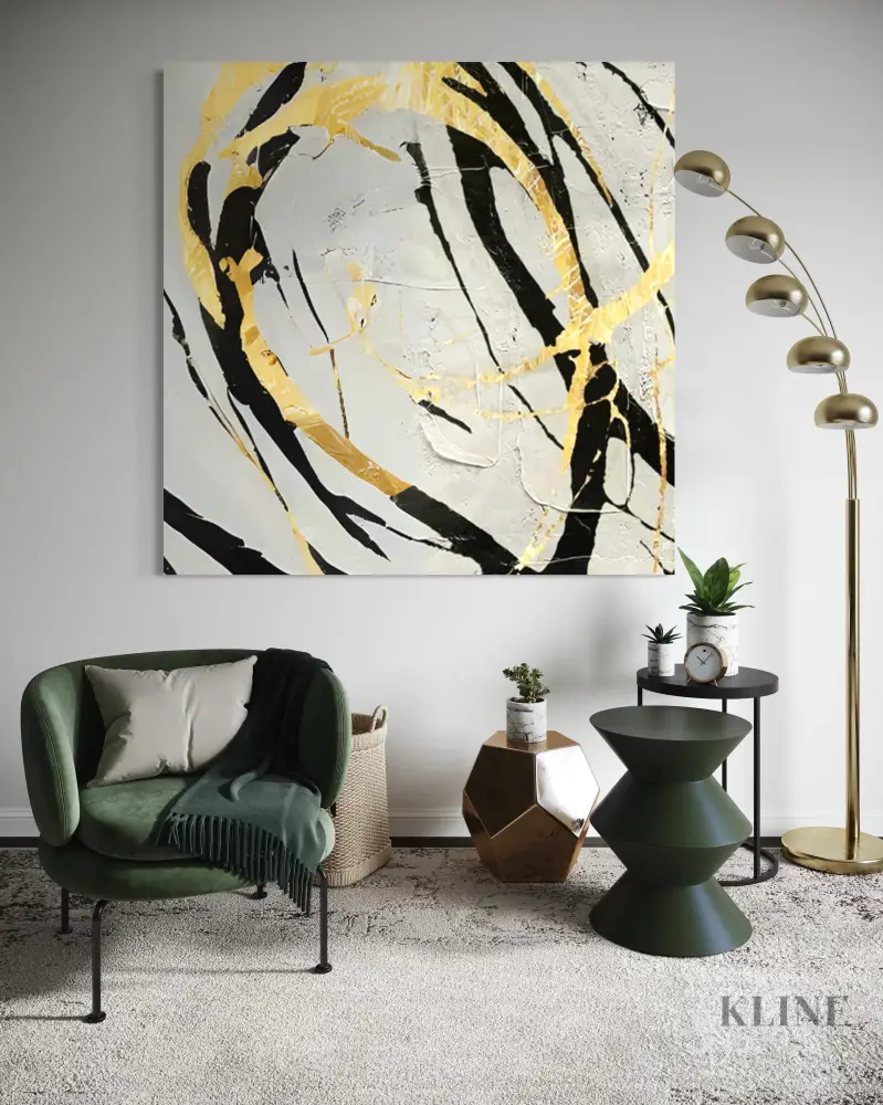Noir and Gold Harmony 1 - Image 3